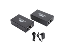 Extensor Usb De 80 Metros Con Concentrador, 4 Puertos Usb 2.0 A Través De Ethernet Cat5e, Lan Rj45 De 6/7 Puertos, Para Os X Y Android.