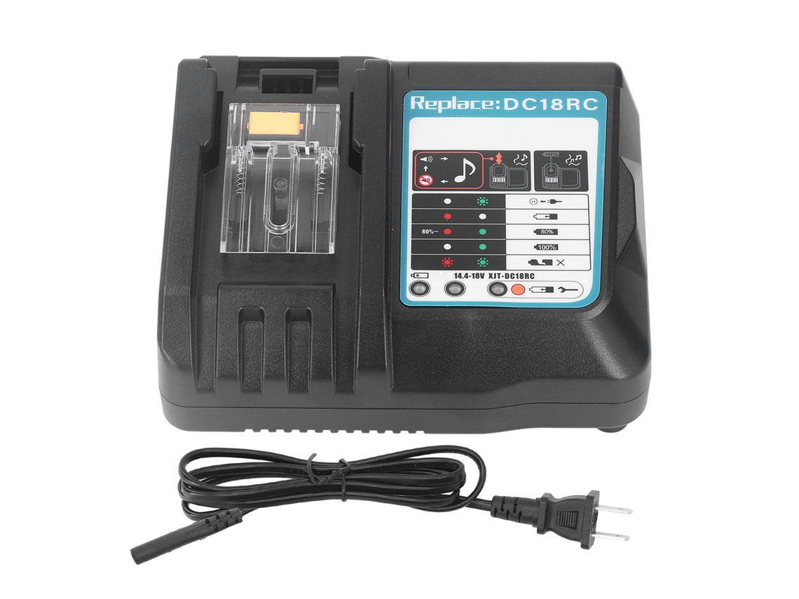 Carregador De Bateria Dc18rc 18v Para Baterias De Íon De Lítio 14.4v-18v Bl1850 Bl1840b Bl1820 Us Plug