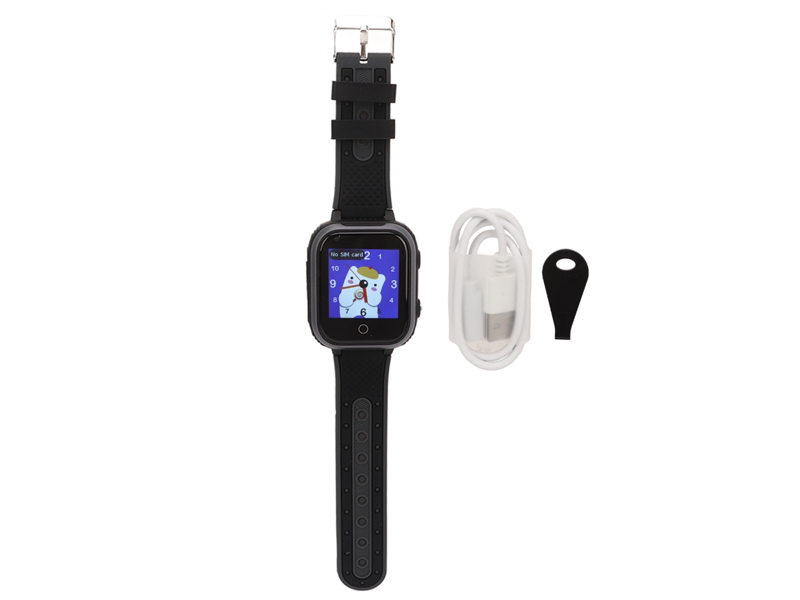 Ats-reloj Inteligente Para Niños 4g Con Pantalla Ips 1.4 Pulgadas, Posicionamiento, Video Chats, Sos Y Impermeable Ip67 Negro