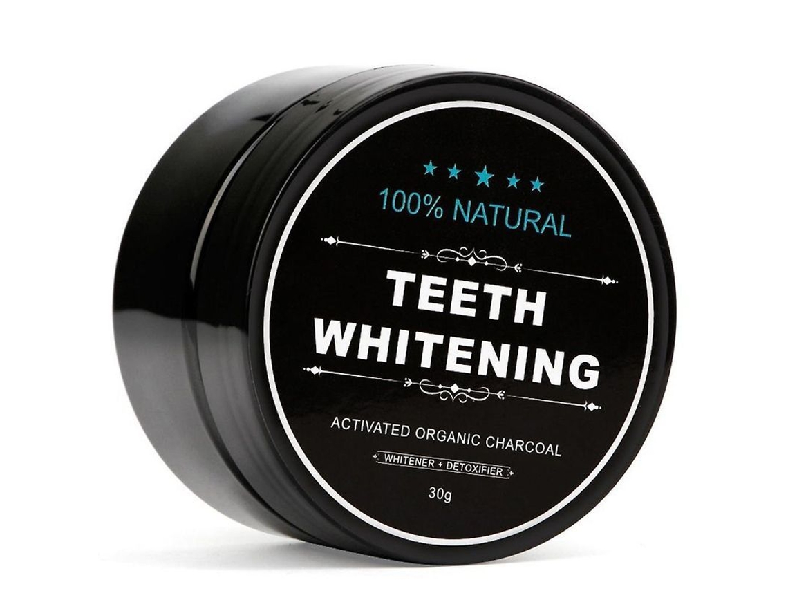 Polvo Blanqueador Dental Con Carbón Activado 30 G Elimina Manchas Cuidado Bucal