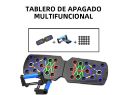 Tabla de flexiones portátil multifuncional con barra de resistencia plegable Mdug (b1)