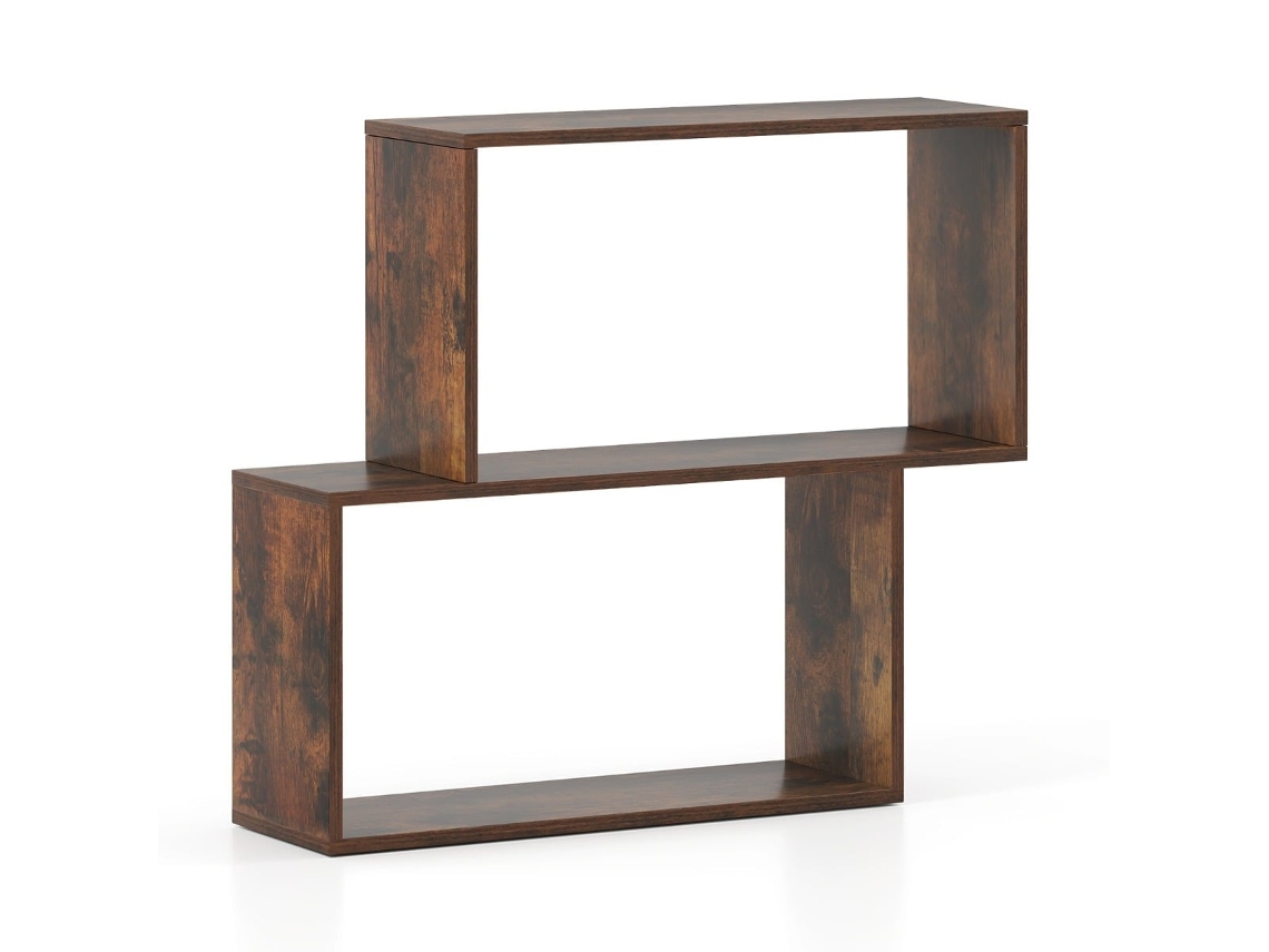 Librería geométrica con 3 baldas cúbicas, 80x22x70cm, NORTHIX | NORTHIX