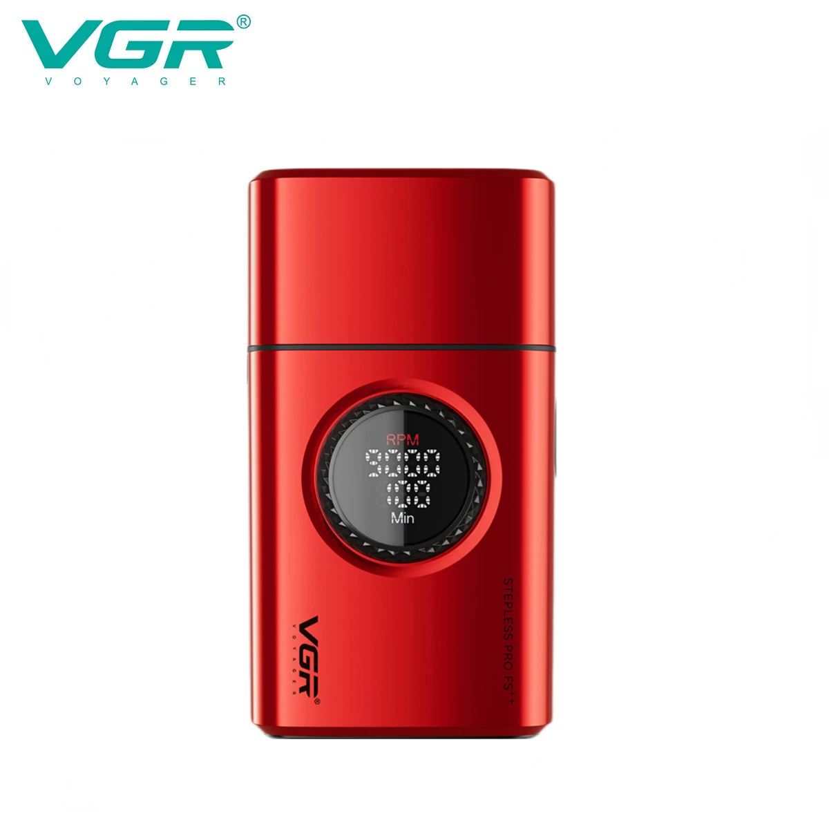 (rojo) Afeitadora Eléctrica Portátil Recortadora De Barba 9000 Rpm