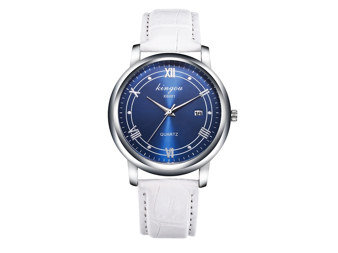 Reloj De Pulsera Analógico De Cuarzo Para Hombre Con Correa De Poliuretano Y Esfera Redonda (marrón)