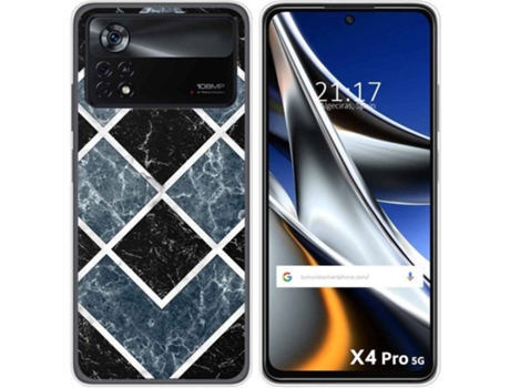 Carcasa para Xiaomi Poco X4 Pro 5G TUMUNDOSMARTPHONE Dibujos Mármol 06 Multicolor