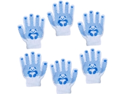 3pares Guantes De Trabajo Algod N Y Poli Ster Mediano Protecci Jardiner A Os