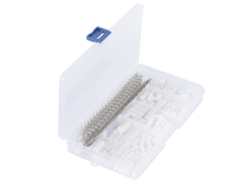 Kit de conectores de clavija y enchufe con terminales macho/hembra, 560 piezas, blanco