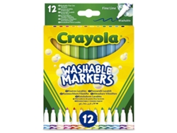 Marcadores Washable CRAYOLA Fineline (12 Unidades)
