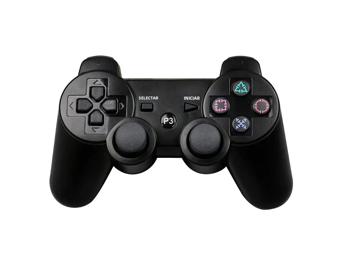 (negro) Controlador Inalámbrico Bluetooth, Gamepad Ultrafino, Joystick De 6 Ejes, Con Función De Vibración Dual