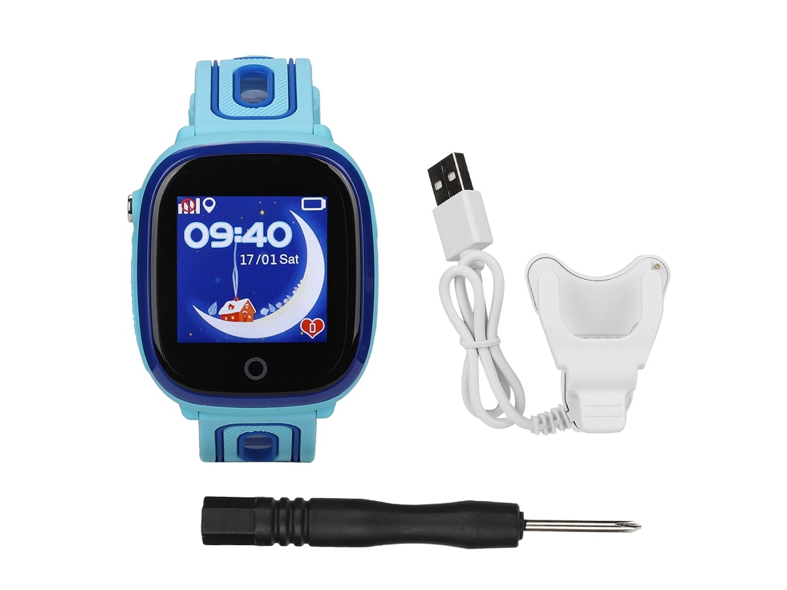 Reloj Inteligente Para Niños (gps, Pantalla Táctil De 1.3 Pulgadas, Resistente Al Agua Ip67)
