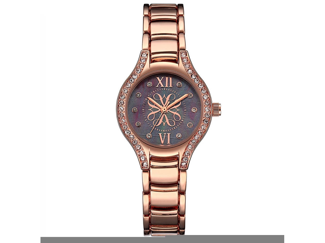 Reloj Analógico De Cuarzo Fanteeda Fd050 Negro Para Mujer Con Correa De Pu, Resistente Al Agua.