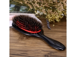 Cepillo ovalado antiestático con cerdas de jabalí y nailon, modelo 2026, para masaje y cuidado del cabello.