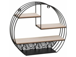 Estantería De pared Negro Madera (39 x 10,9 x 36 cm)