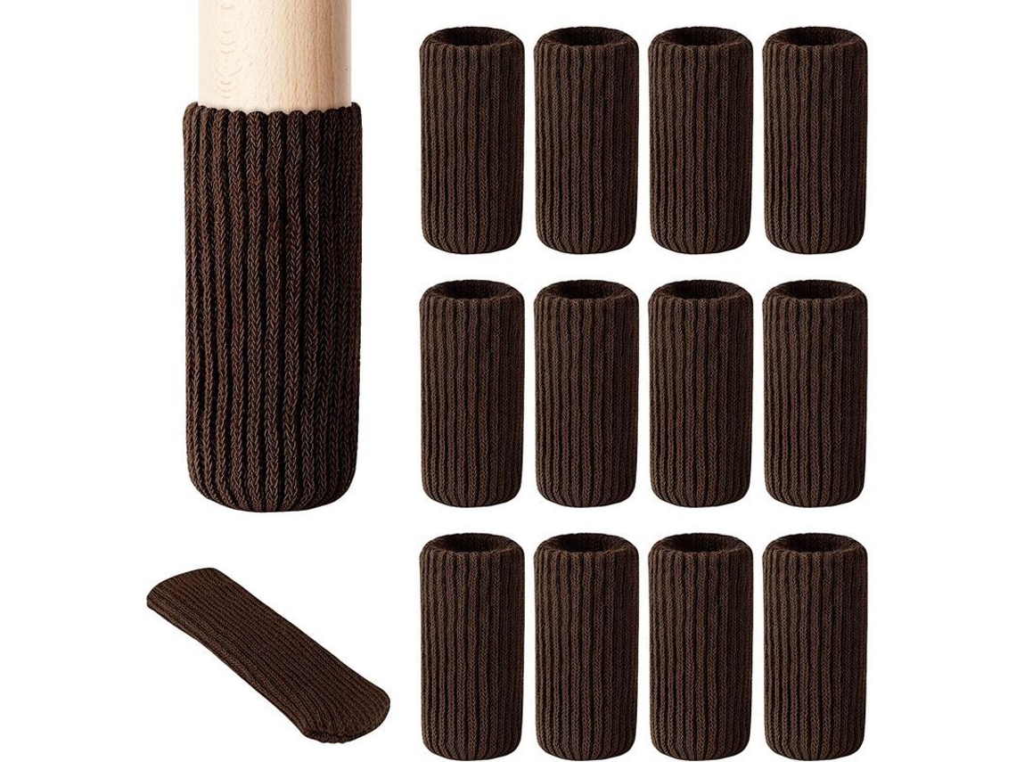 16 Protectores Para Patas De Muebles - Elásticos De Alta Calidad, Antideslizantes, Reducen El Ruido, Color Marrón.