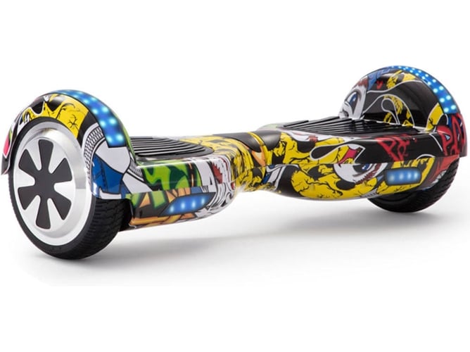 Hoverboard E-RIDES Graffiti Amarillo