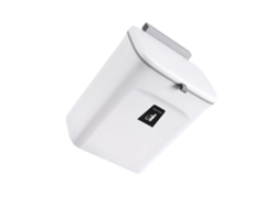 Cubo De Basura De Cocina De 9 Litros Para Montaje En Pared, Fabricado En Plástico Grueso Con Tapa Deslizante.