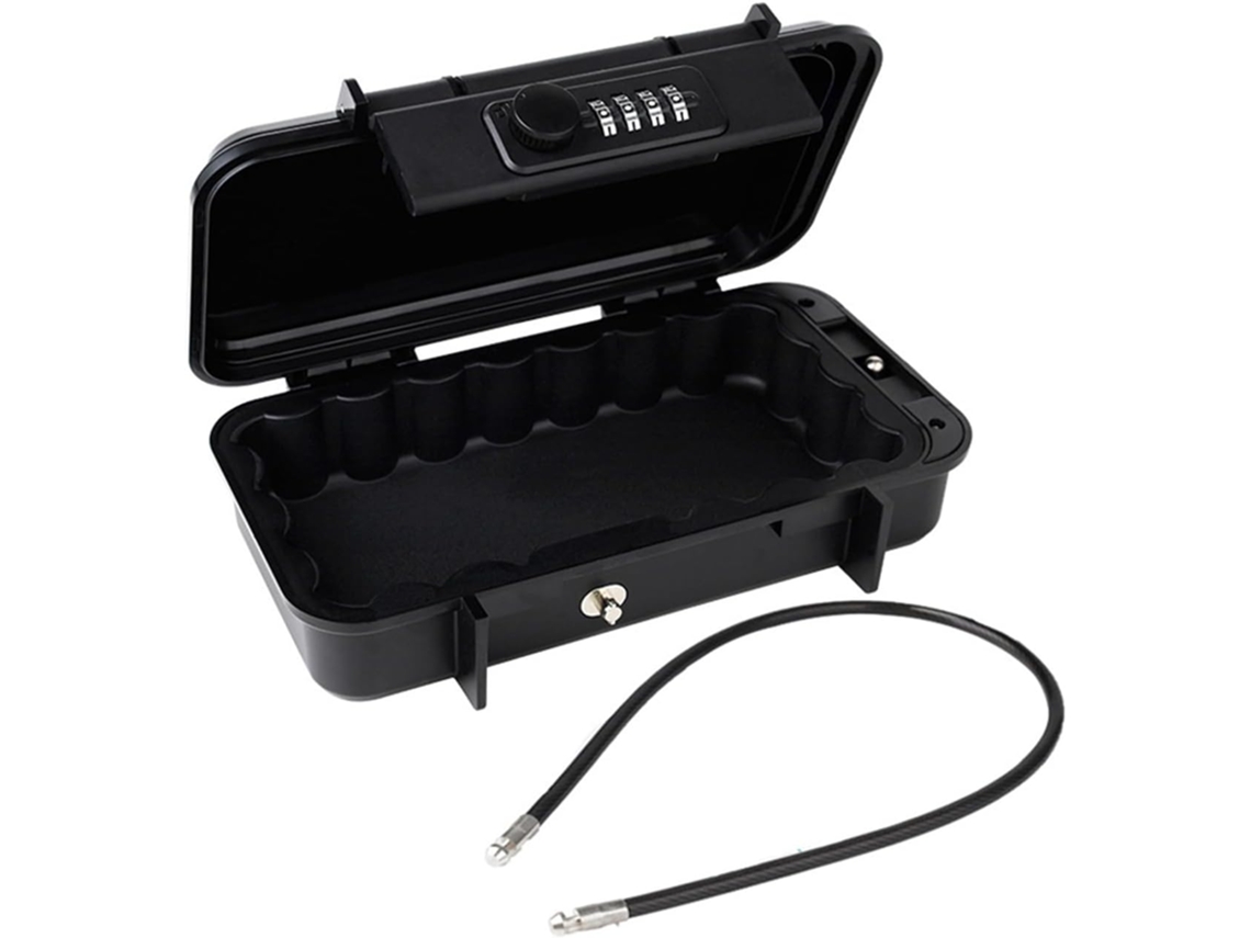Caja Fuerte Portátil Impermeable Con Cable Desmontable, Cerradura De Combinación, Segura Para La Playa.
