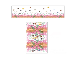 Vinilo decorativo de pared con estampado de hojas verdes