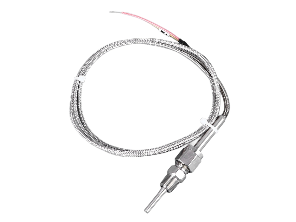 Sonda De Temperatura De Termopar Tipo K, Acero Inoxidable, Conexión Mini Npt De 1/8".