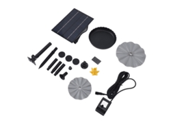 Kit De Bomba De Agua Solar De 4 W Para Jardín, Bebedero De Pájaros, Estanque, Piscina, Acuario - 200 L/h