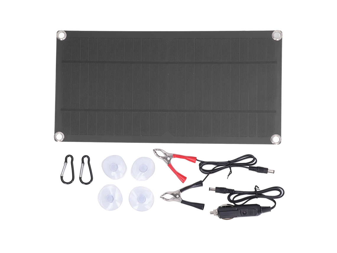 Panel Solar Fotovoltaico Monocristalino Flexible De 10 W Y 18 V Para Uso Doméstico (30 W)