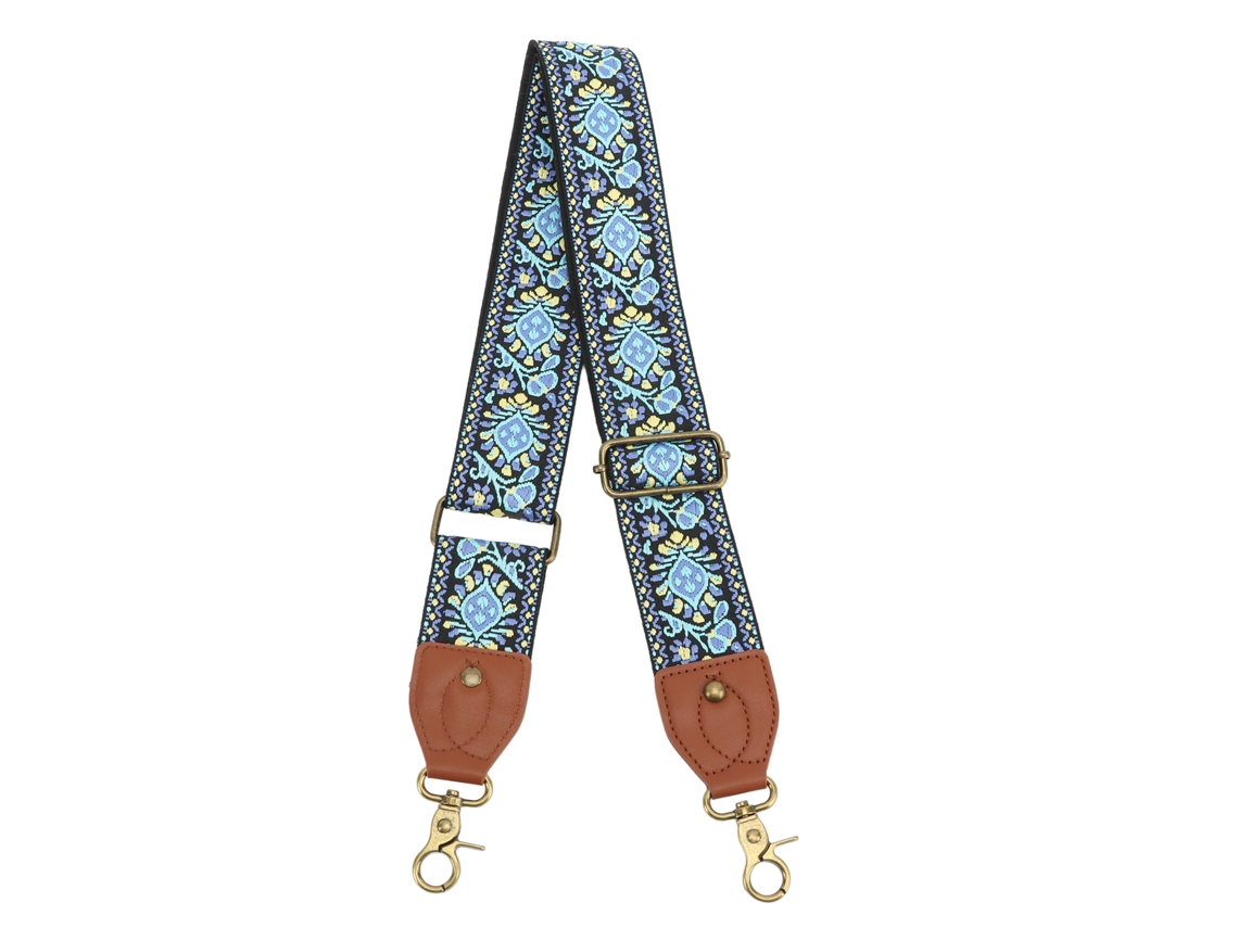 Correa De Cámara Estilo Étnico Retro Tejida Poliéster Grueso Para Cuello U Hombro Equipo De Fotografía Exterior Regalo Ideal Para Fotógrafos Azul