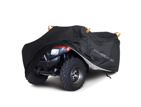A prueba de agua a prueba de lluvia, quad de playa anti-ultravioleta para polvo, estuche atv para polaris[Negro Plateado / M-145x85x98cm]