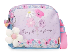 Enso Bolso Bandolera Full Of Flowers Poliéster Rosa Claro