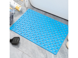 Alfombrilla De Baño Antideslizante Para Masaje De Pies Con Ventosa Y Orificio De Drenaje (azul/46 X 79 Cm) Digitallab