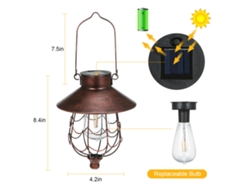 2026-lámpara Colgante Solar Con Control De Luz Sensible Ip65 Batería Recargable 600mah Ideal Para Jardín Patio Patios Y Caminos
