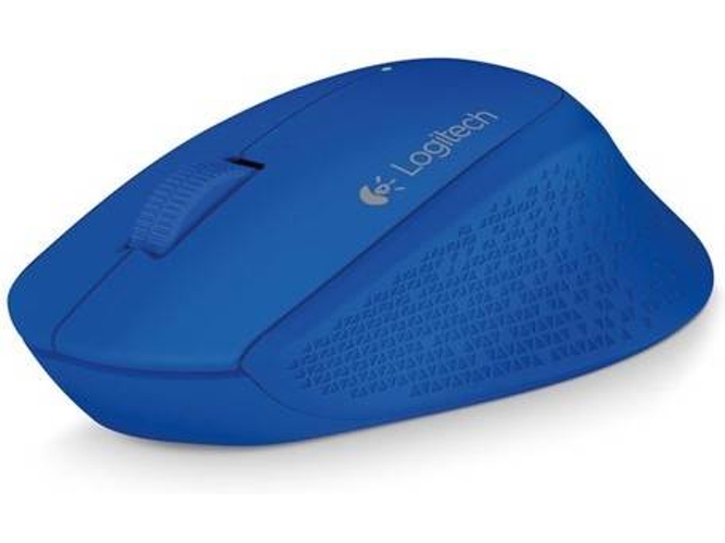 Ratón LOGITECH M280 (Óptico - Inalámbrico - USB - 2.4 GHz - Ambidiestro - Azul)