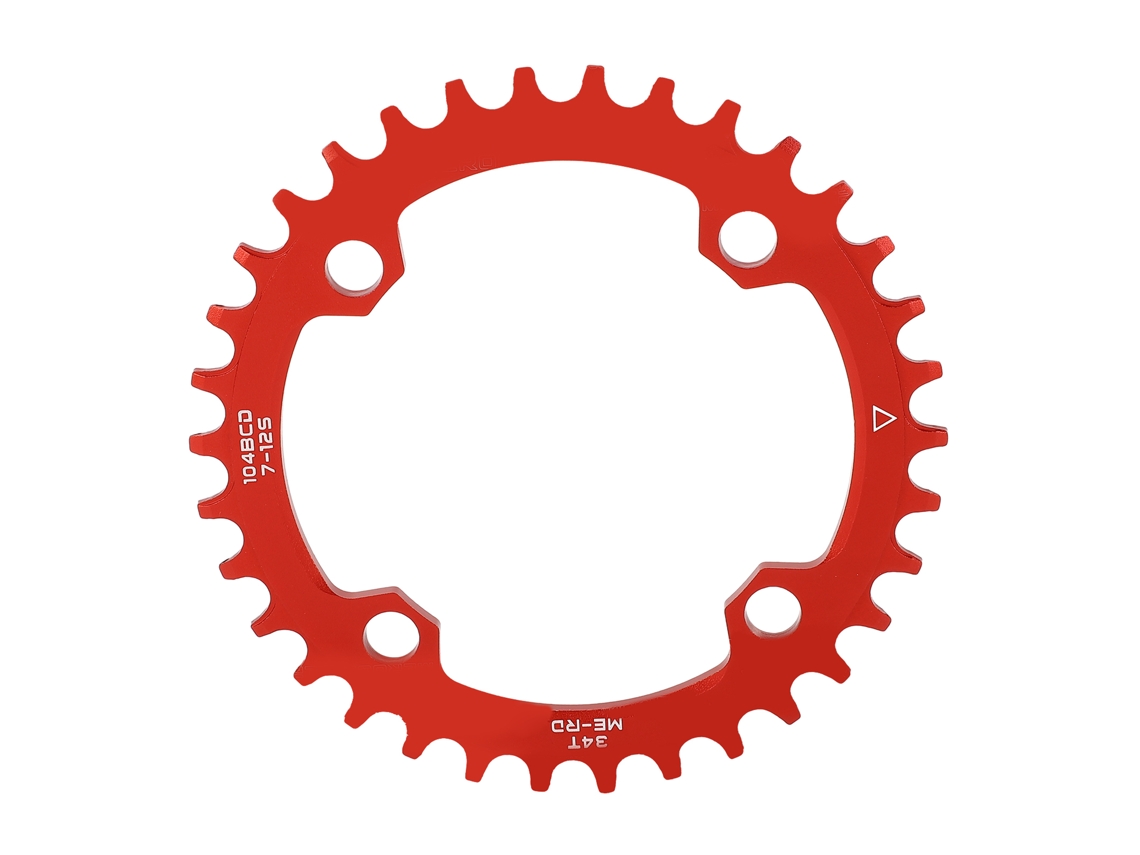Piñón Redondo Para Bicicleta De Montaña De Aleación De Aluminio Con Dientes Estrechos Y Anchos Para Cadena Simple.