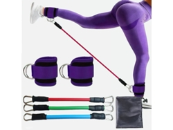 Banda Elástica De Resistencia Para Estiramiento De Piernas, Correa De Entrenamiento Para Piernas (Morado)  DIGITALLAB