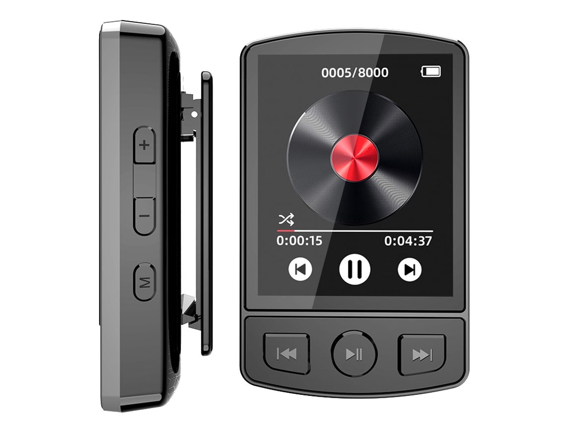 Reproductor MP3 Bluetooth multifuncional Grabadora FM Reproductor de video Memoria de 32 GB Cuich