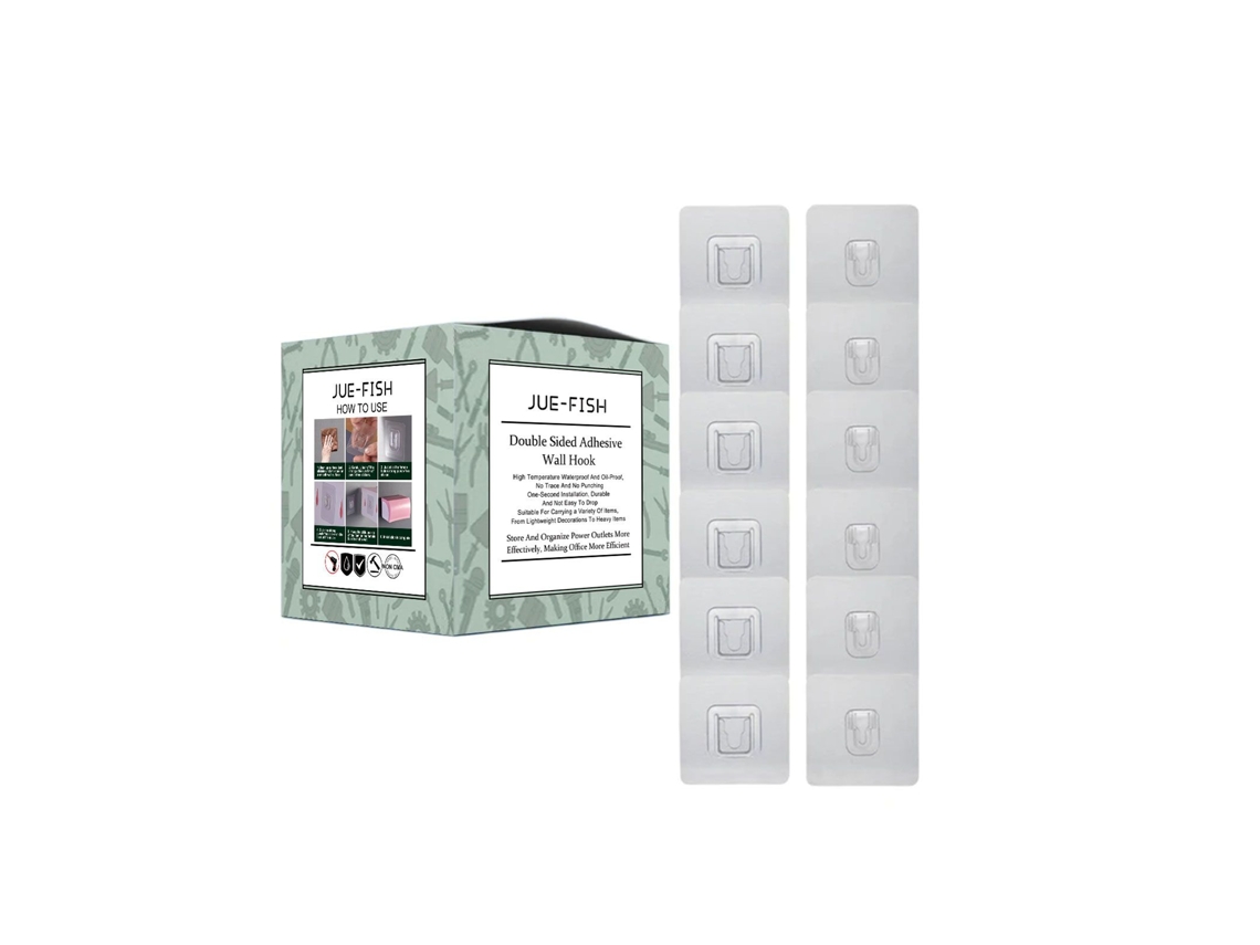 Gancho de pared con adhesivo de doble cara