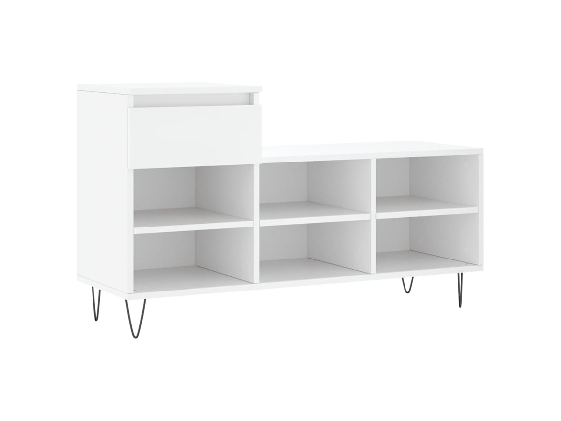 Maison Exclusive - Mueble Zapatero Madera Contrachapada Blanco 102x36x60 Cm