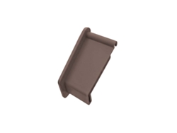 Deflector RENOPLAST de pared para perfil de alero K10 Marron Derecha Izquierda Acabado de terrazas Suelos de resina