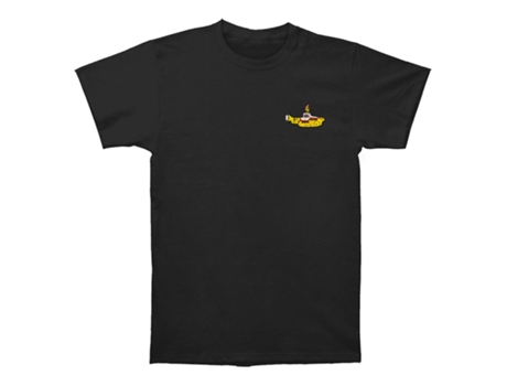 Camiseta ROCKINSTONE negra empaquetada de The Beatles Nothing Is Real (M)