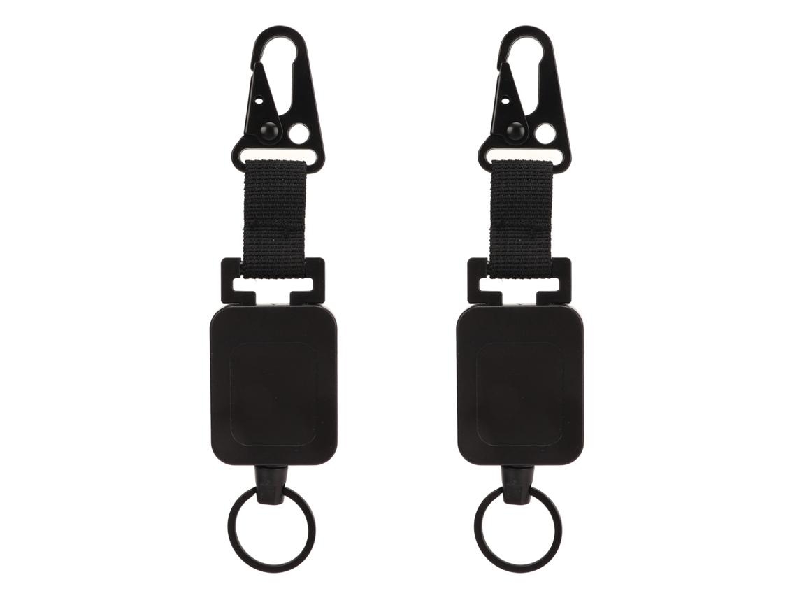 Llaveros Con Hebilla Retráctil De Liberación Rápida Para Bolsos Y Pantalones - Negro