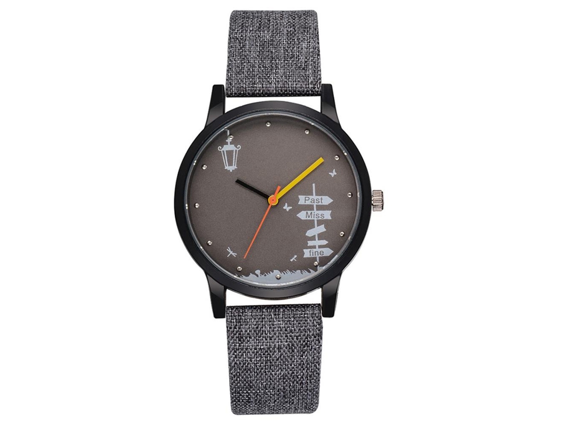 Reloj Hombre Gaiety Fashion Dial Round Analog Cuarzo (gris)