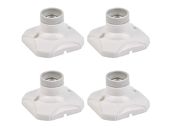 2026altiro-portalámparas Led E27 Con Soporte De Pared Para Pasillos, Escaleras, Dormitorios Y Cocinas (ca 220-250v, Blanco)