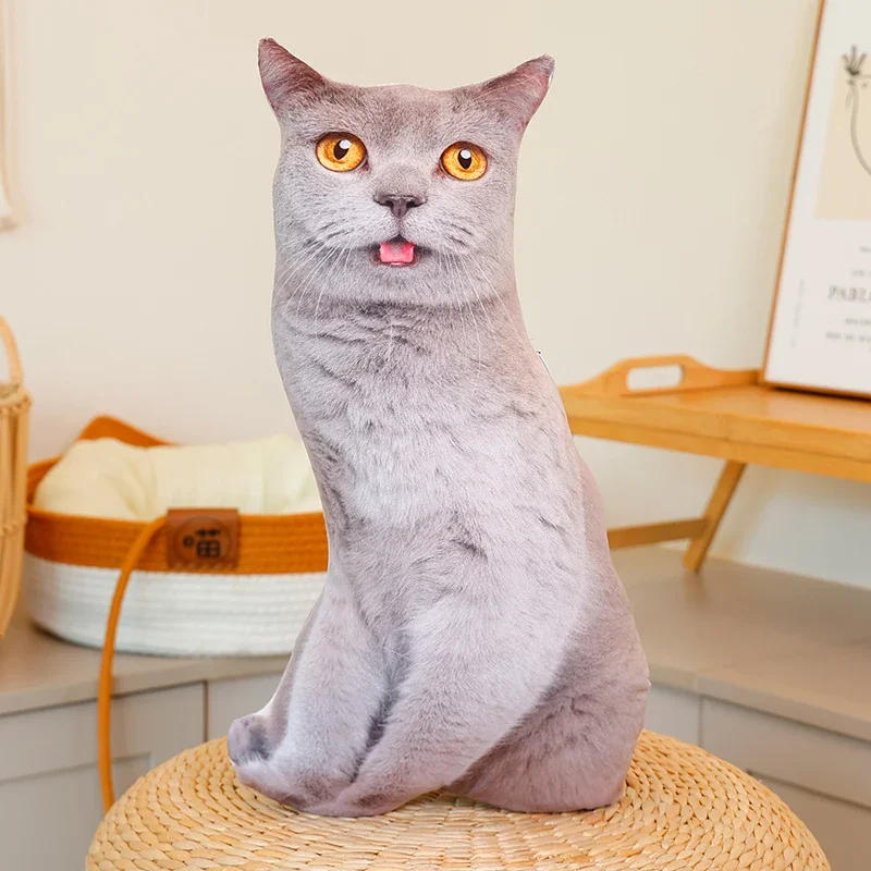 (estilo 5, 48 Cm) Peluche Realista De Gato En 3d Con Relleno Suave