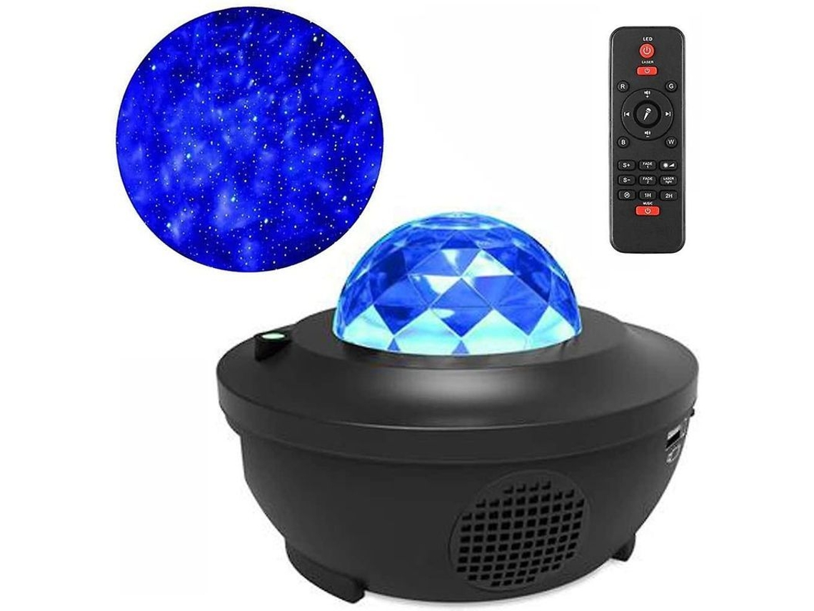 Proyector De Estrellas - Luz Nocturna Con Altavoz Bluetooth Y Control Remoto