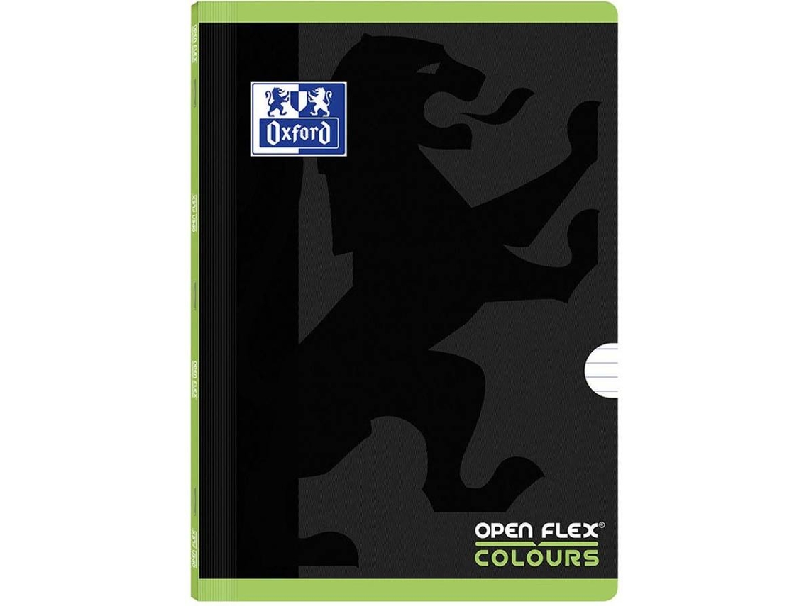 Cuaderno OXFORD 485193 Negro y Verde (A4 - Pautado - 48 Hojas)