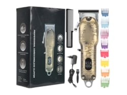 Kit De Cortador De Cabelo Elétrico Lcd Para Homem Batedor De Barba Com 8 Pentes Limitadores Bateria 2500mah 110-240v