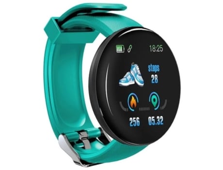 Smartwatch KLACK Kd18 con pantalla TFT 1.3 Frecuencia cardíaca Presión arterial y notificaciones Verde