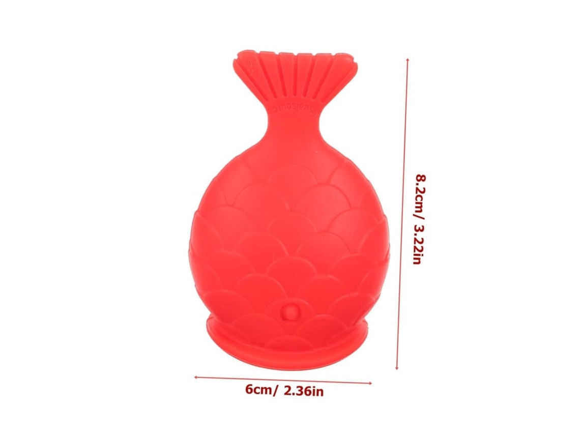 2 Paquetes De Silicona En Forma De Pez Aumento Labial Aumento Labial De Silicona Rojo Yizhood