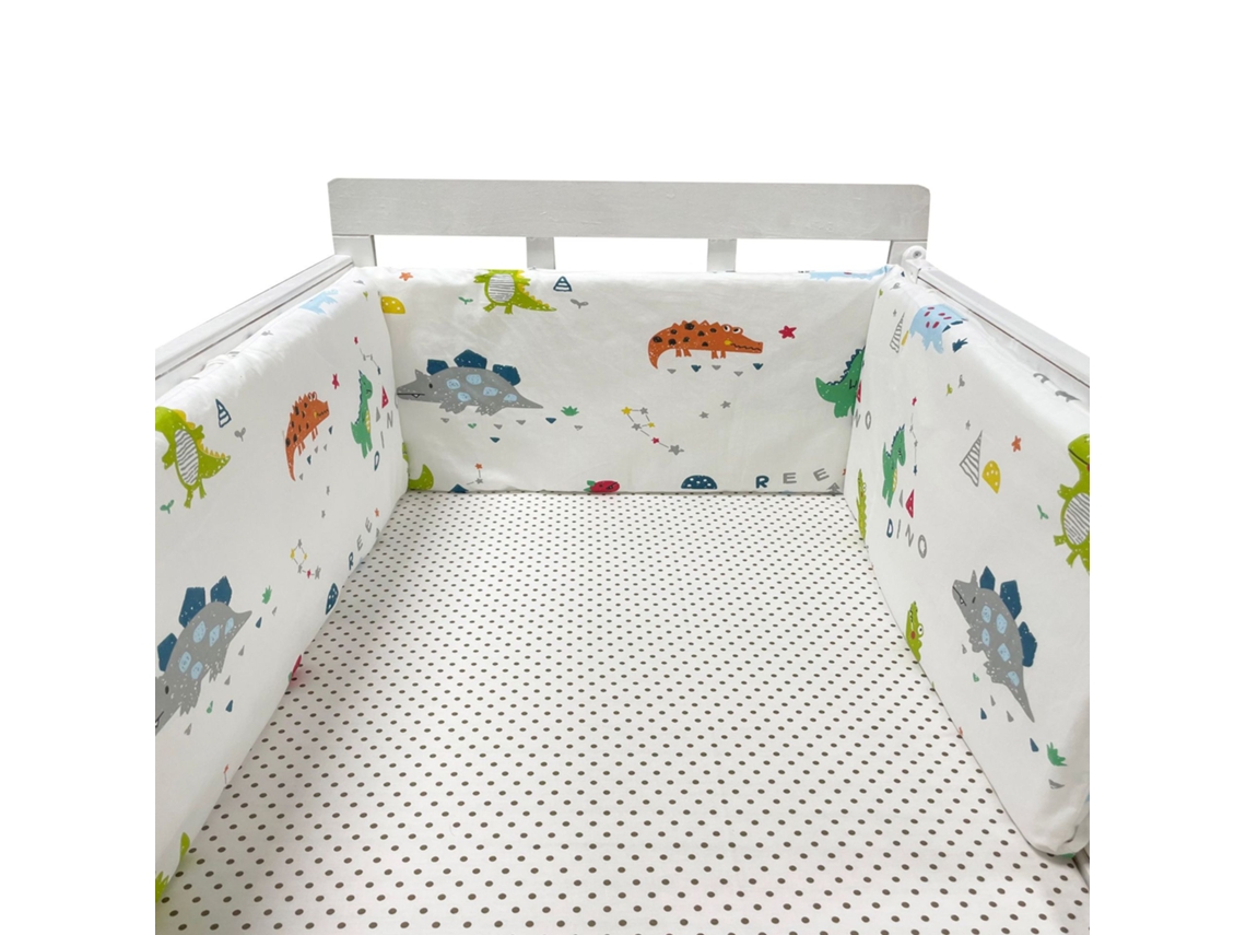 Protector de cuna para bebé, barrera de algodón para recién nacidos, litera trenzada, cuna para bebé