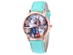 Reloj De Pulsera De Cuarzo Para Mujer Hombre Estudiante Zhoulianfa F-397a Verde