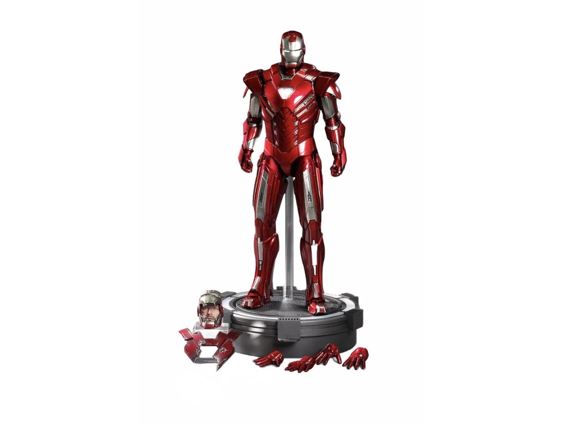 Figura Hot Toys MMS213 - Marvel Comics - Iron Man 3 - Iron Man Silver Centurion Mark 33 Deluxe Version